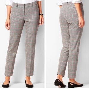 Talbots Hampshire Ankle Curvy Trouser Pant Houndstooth‎ 18